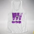 Lesbian Labrys Pride Grunge Exclamation Points Racerback Tank - White